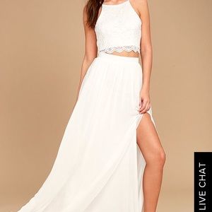 Lulus skirt and crop top set NWT